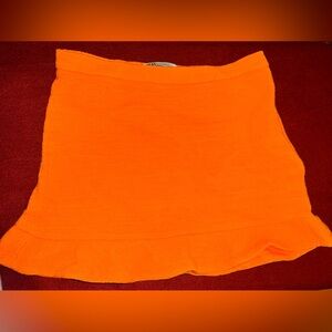 Zara Bright Orange Mini Skirt